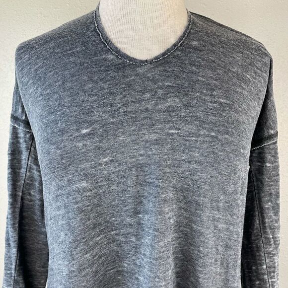 NWT Lucky Brand Long Sleeve Gray Sweatshirt Size M - Picture 5 of 9